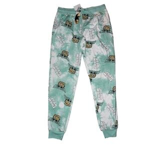 Star Wars Pajama Pants disney Mandalorian Yoda Packets Drawstring men girls M